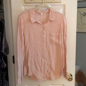 Joie Blush Pink Button-Down Blouse